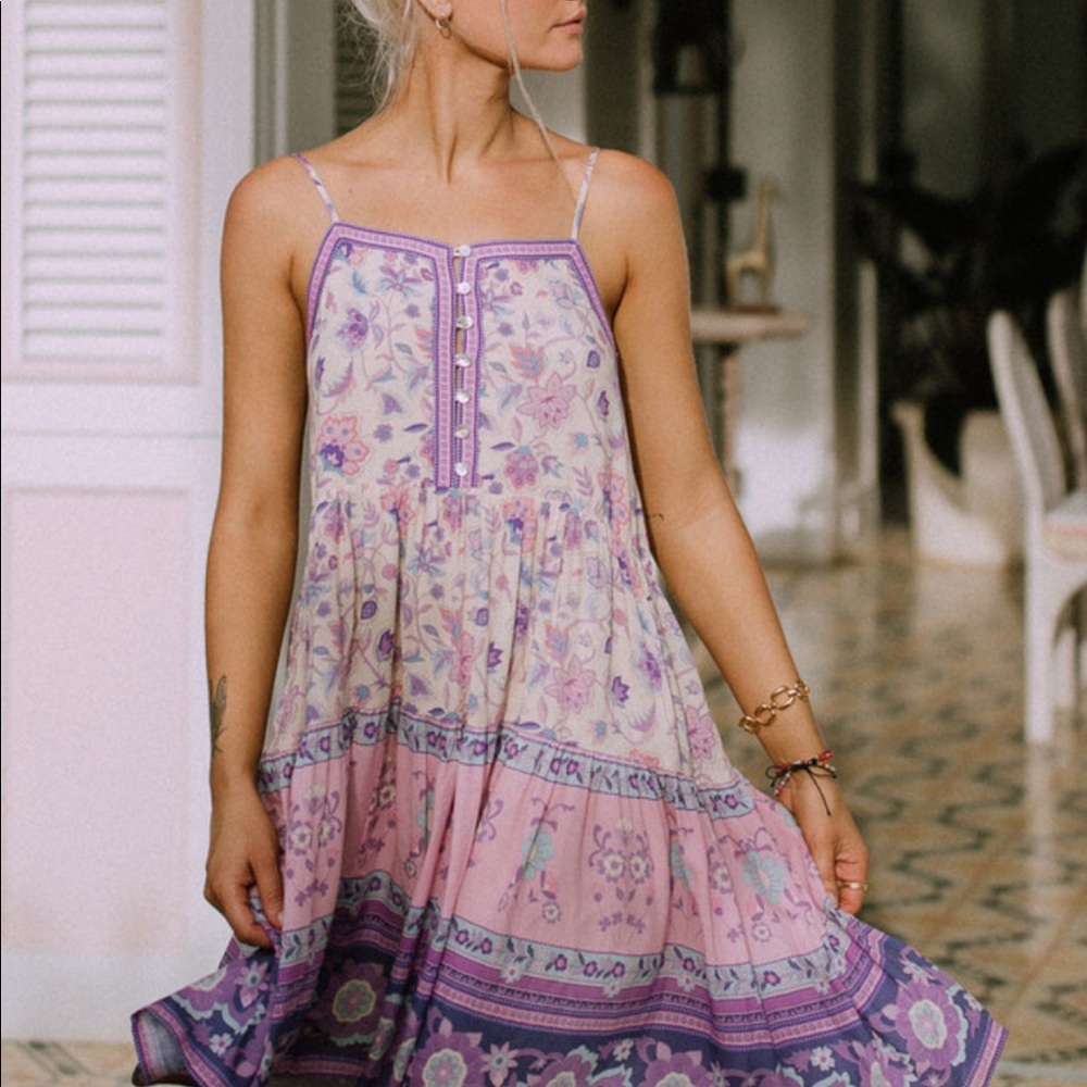 Spell USA Portobello Road Strappy Mini Dress